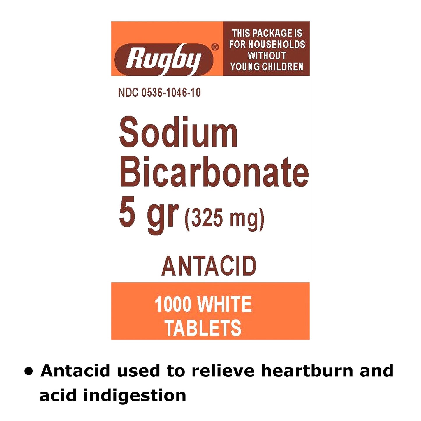 Major® Antacid 325 mg Strength Tablet 1000 per Bottle (981044_BT)