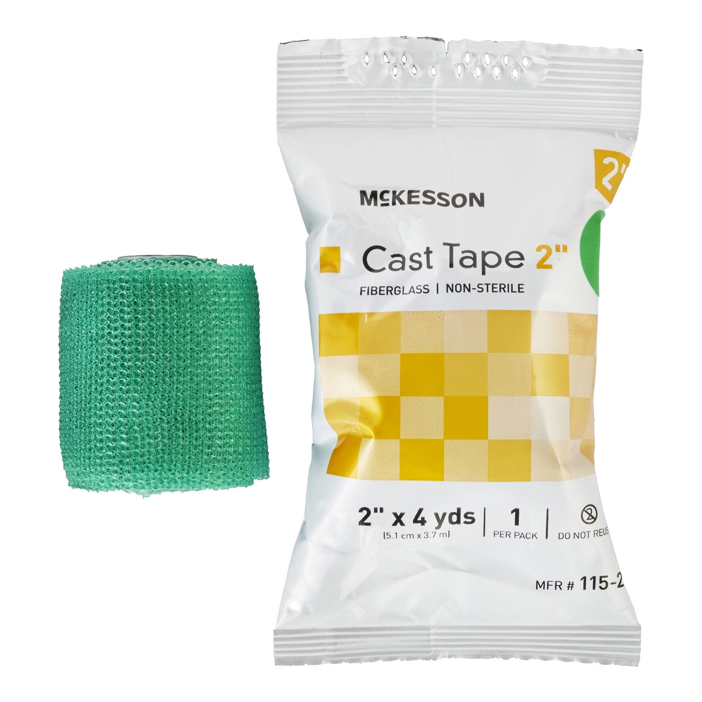 McKesson Cast Tape 2 Inch X 12 Foot Fiberglass Green (733686_BX)