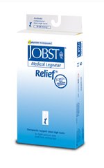 Jobst® Relief Compression Stocking Thigh High Large Beige Open Toe (903636_PR)