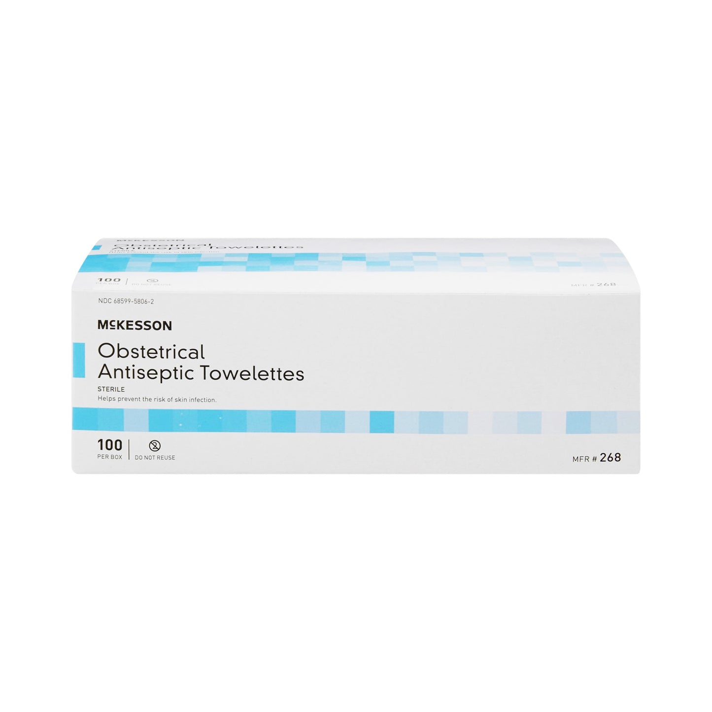McKesson Obstetrical Cleansing Towelette Individual Packet Clean Scent 100 Count (854452_BX)