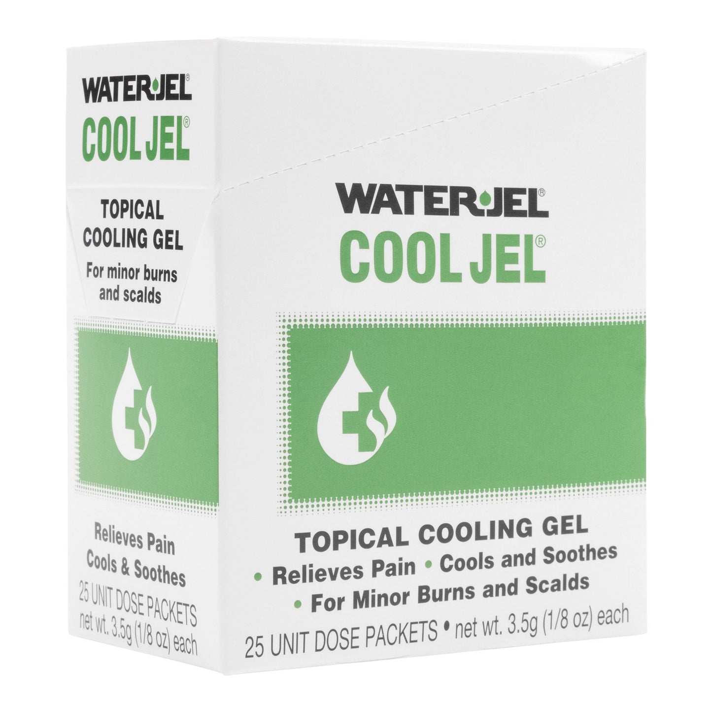 Water Jel® Cool Jel Burn Relief Tea Tree Oil / Glycerin Topical Gel 3.5 Gram Individual Packet (786414_BX)