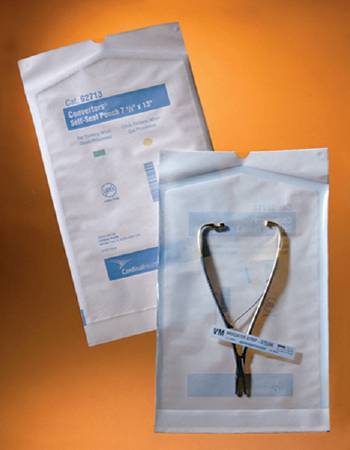 Cardinal Sterilization Pouch Ethylene Oxide (EO) Gas / Steam 3-1/2 X 22 Inch Transparent / White Self Seal Paper / Film (341919_PK)
