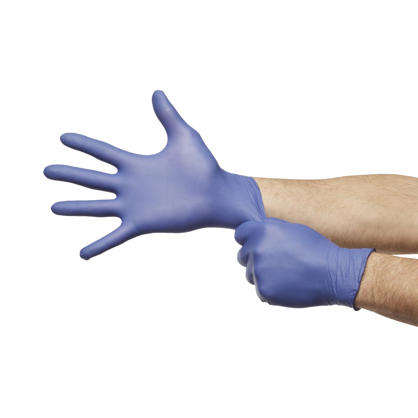 McKesson Confiderm® LDC Exam Glove X-Large NonSterile Nitrile Standard Cuff Length Fully Textured Blue Chemo Tested / Fentanyl Tested (1159332_CS)
