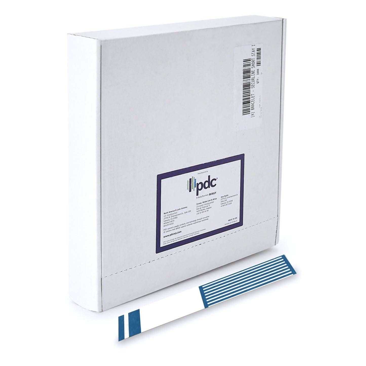 Short Stay® Identification Wristband Write On Band Adhesive Closure Without Legend (204474_EA)