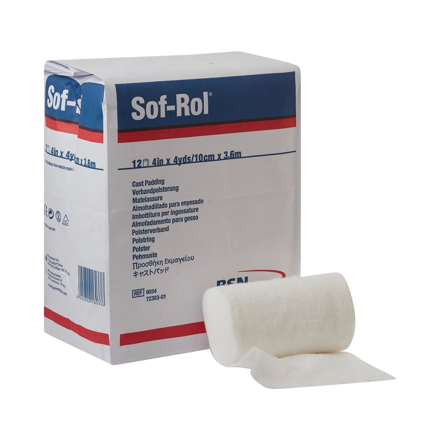 Sof-Rol® Cast Padding Undercast 4 Inch X 4 Yard Rayon NonSterile (4891_CS)