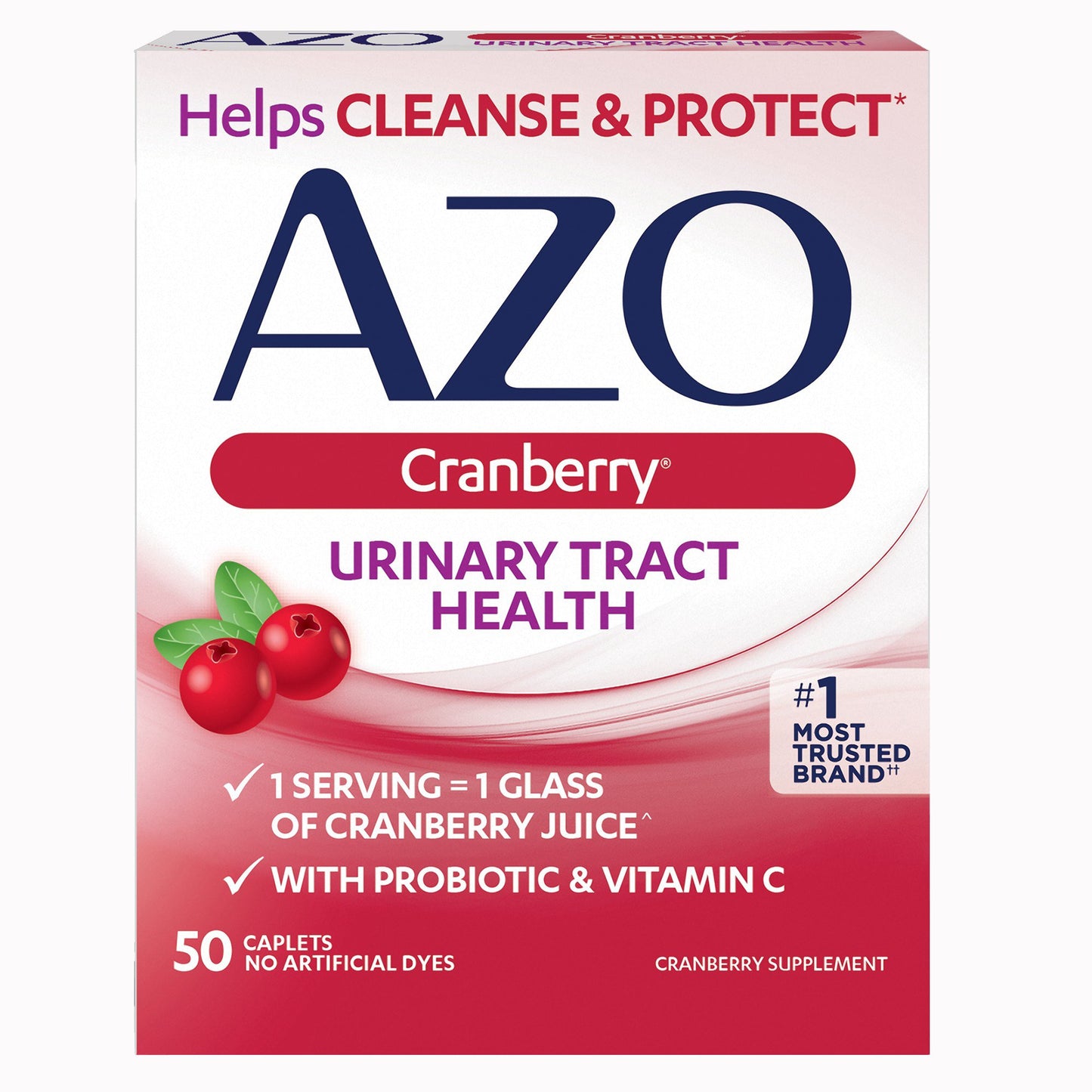 AZO® Urinary Tract Health Dietary Supplement Tablet 50 per Box (1268928_BX)