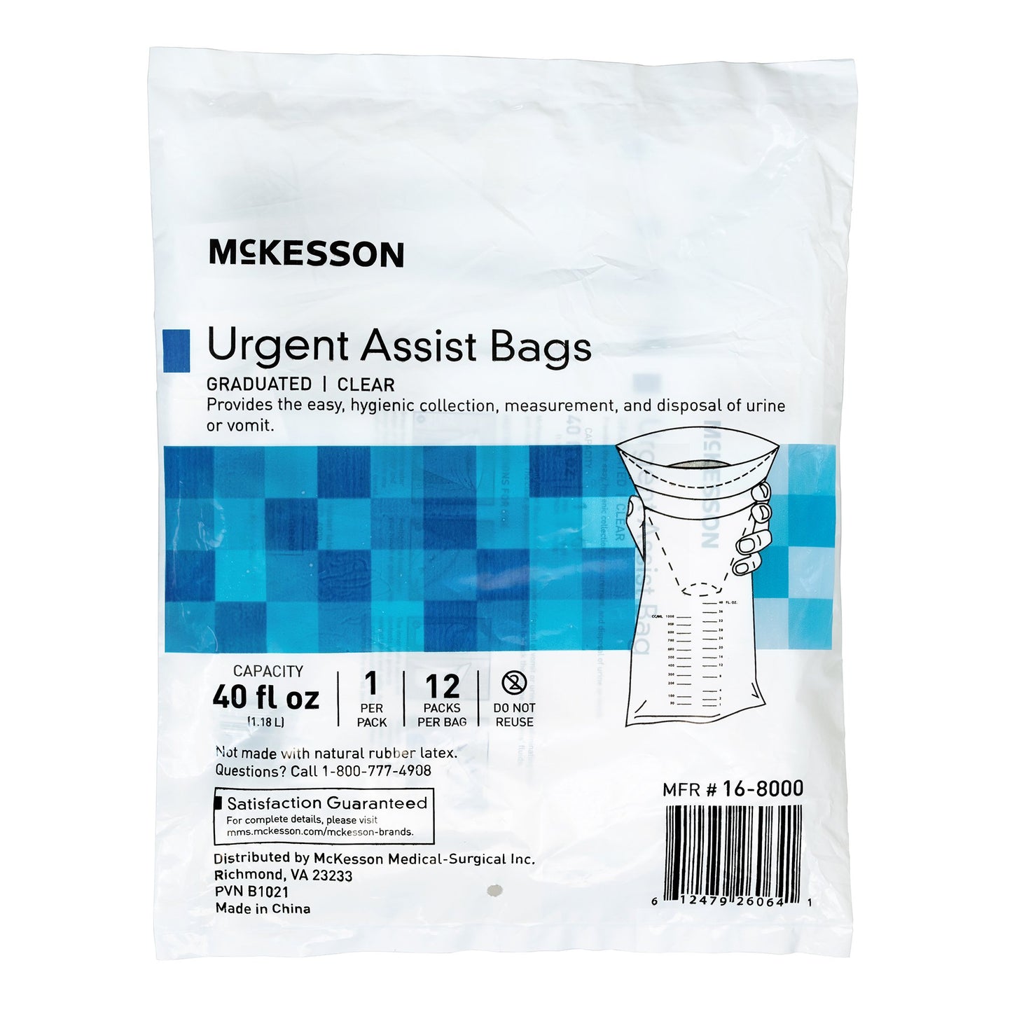 McKesson Emesis Bag 40 oz. Clear (1196429_CS)