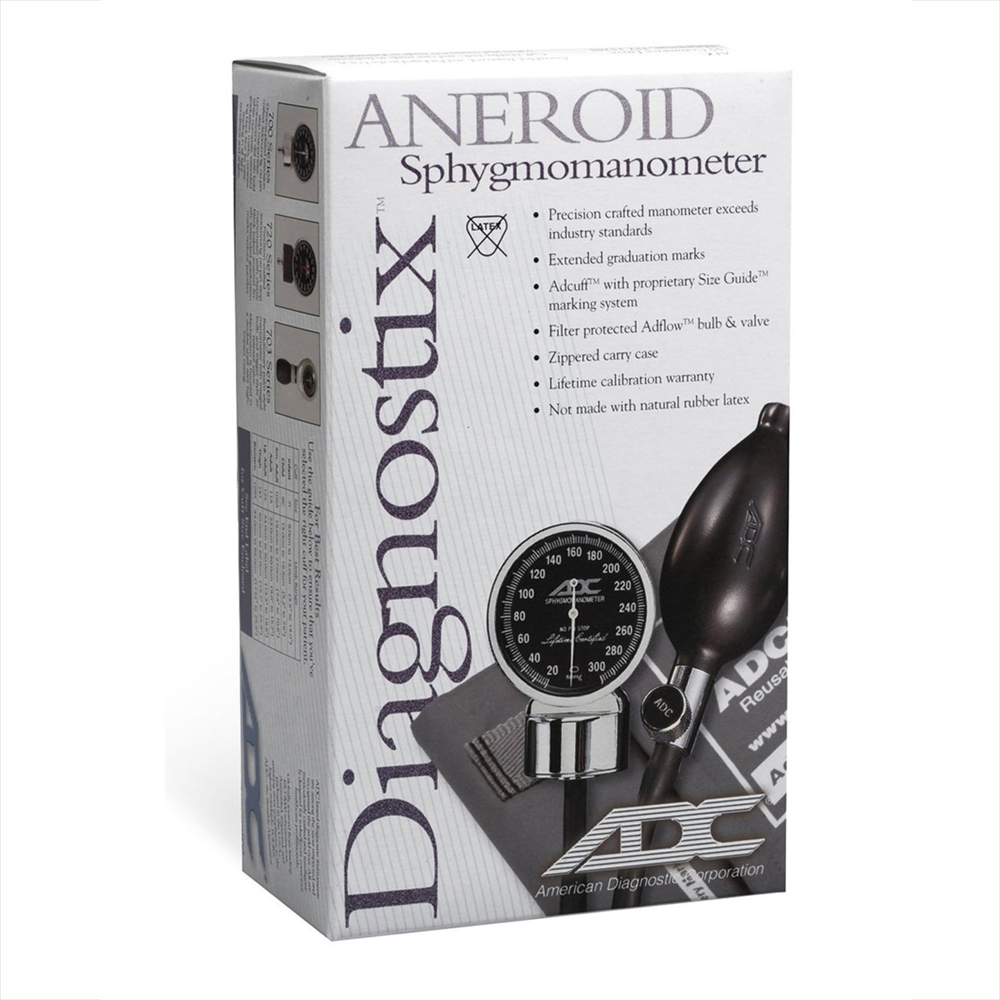 Bariatric Diagnostix™720 Series Aneroid Sphygmomanometer Unit Bariatric Cuff Nylon Cuff 44 - 66 cm Pocket Aneroid (973170_EA)