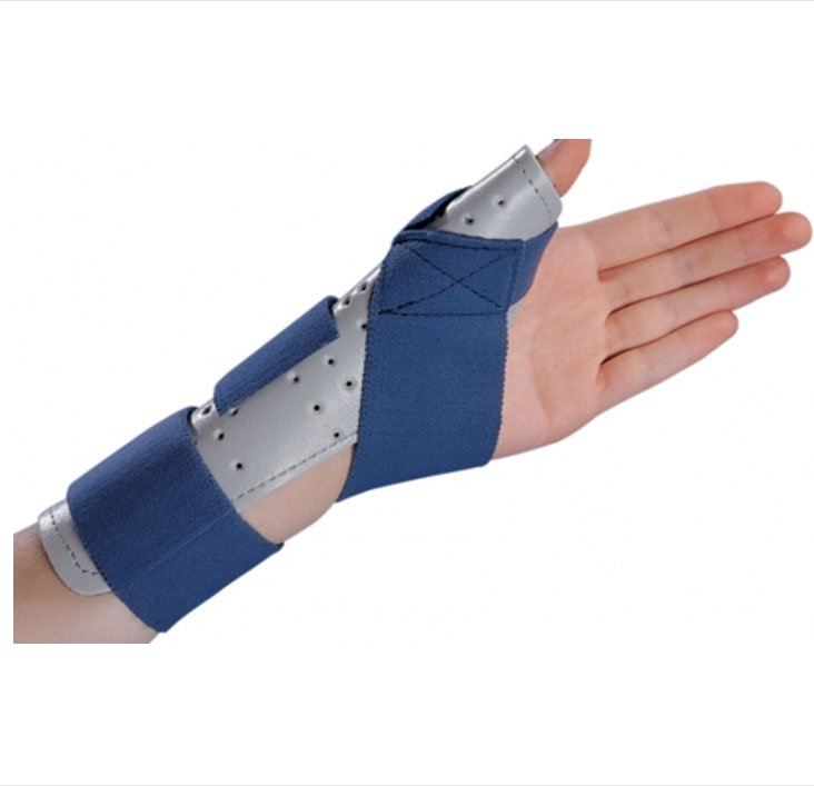 ThumbSPICA™ Thumb Splint Adult Small / Medium Hook and Loop Strap Closure Right Hand Blue / Gray (331828_EA)