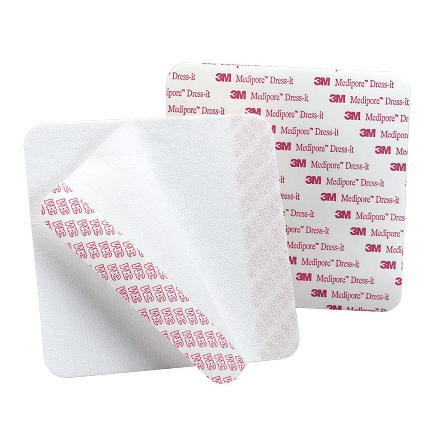 3M™ Medipore™ Dress-It Dressing Retention Tape with Liner White 3-7/8 X 4-5/8 Inch Soft Cloth NonSterile (683384_CS)