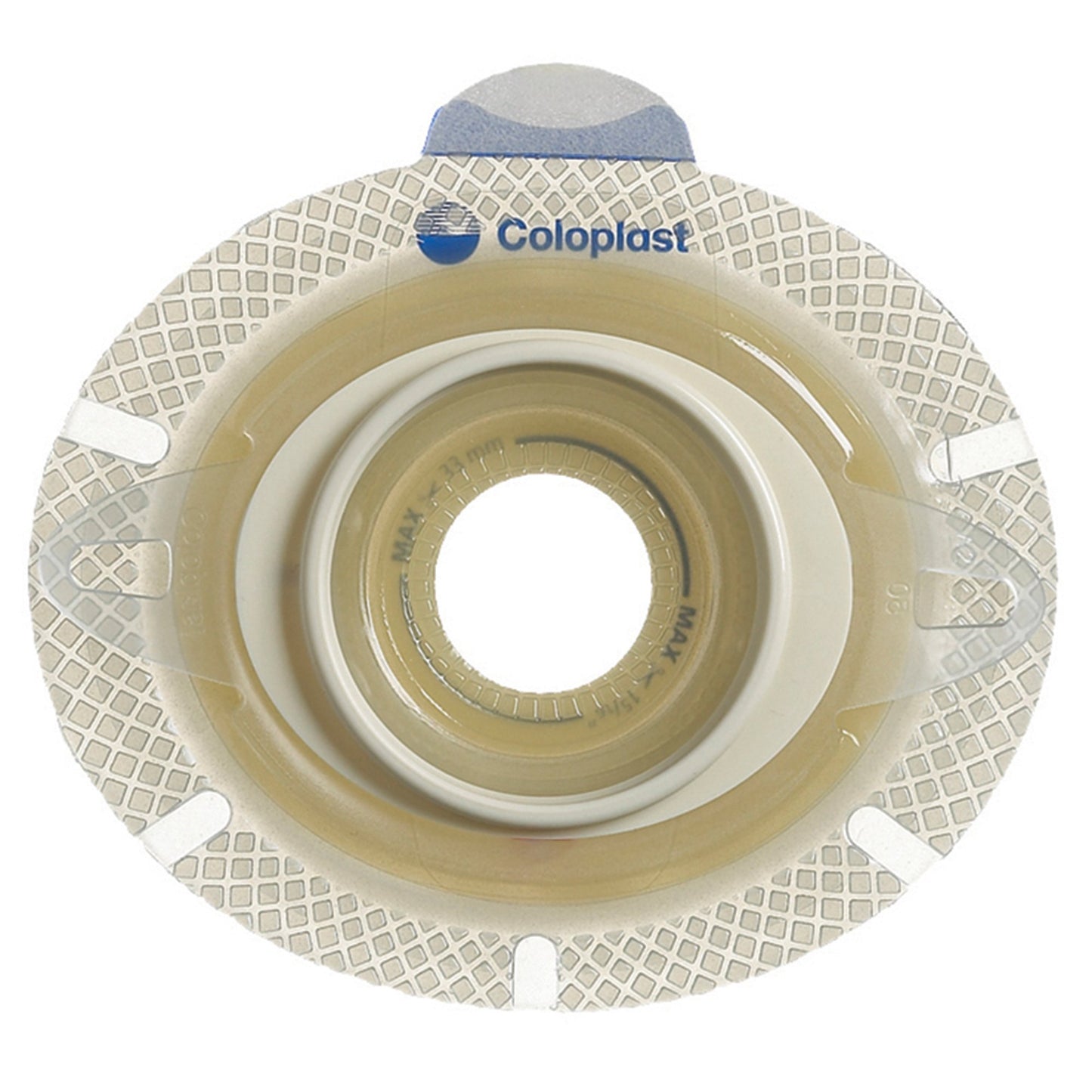 SenSura® Click Xpro Ostomy Barrier Trim to Fit, Extended Wear Double Layer Adhesive 40 mm Flange Green Code System 3/8-1-3/8 Inch Opening (734881_BX)