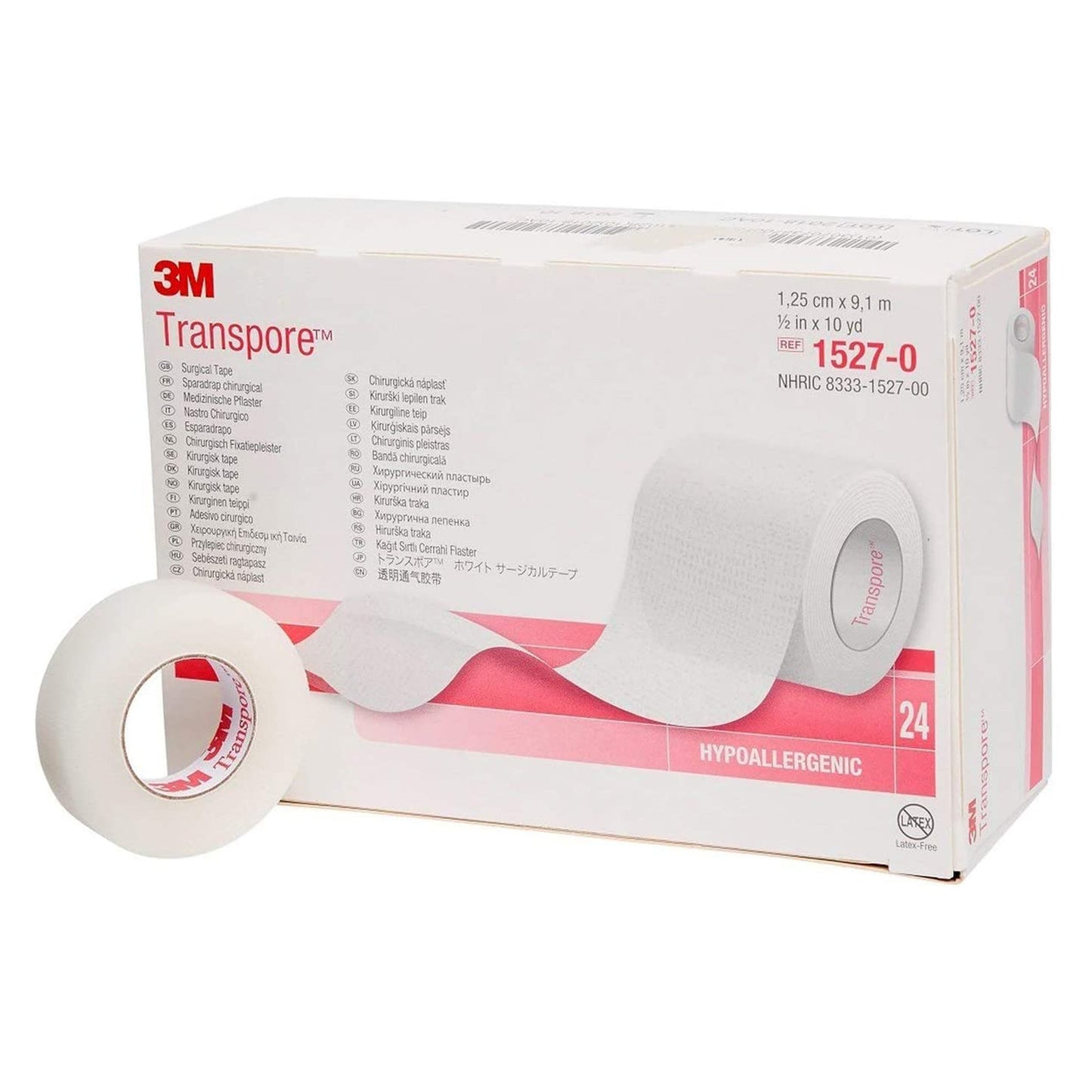 3M™ Transpore™ Medical Tape Transparent 1/2 Inch X 10 Yard Plastic NonSterile (5761_RL)