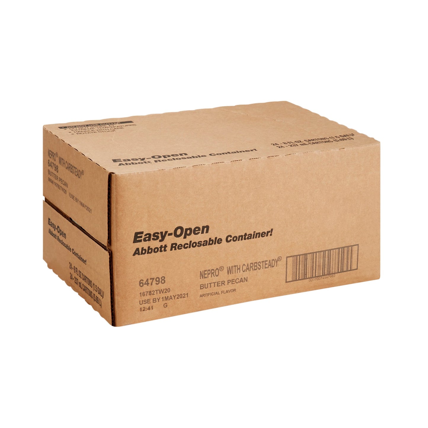 Nepro® with Carbsteady® Oral Supplement Butter Pecan Flavor Liquid 8 oz. Reclosable Carton (1048213_CS)