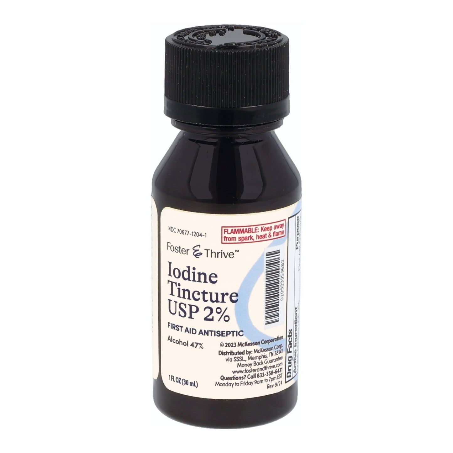 Foster & Thrive™ Antiseptic Iodine Tincture Topical Liquid 1 oz. Bottle (1246741_EA)