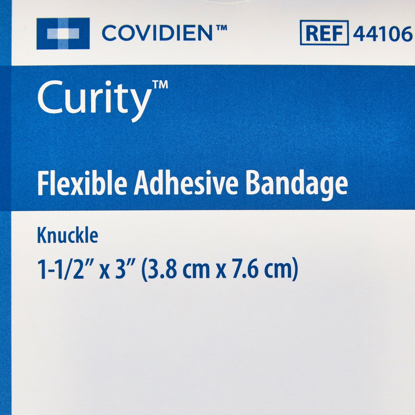 Curity™ Adhesive Strip 1-1/2 X 3 Inch Fabric Knuckle Tan Sterile (801923_BX)