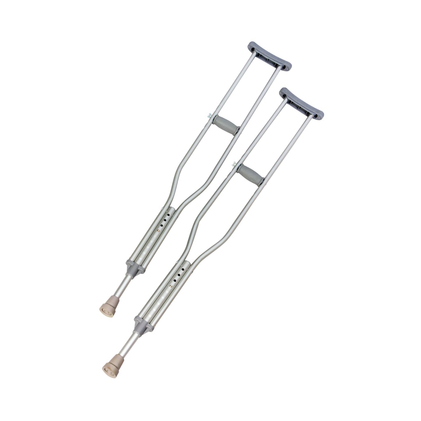 PremierPro™ Underarm Crutches Adult 5 Foot 1 Inch to 5 Foot 8 Inch User Height Aluminum Frame 300 lbs. Weight Capacity (1000431_CS)