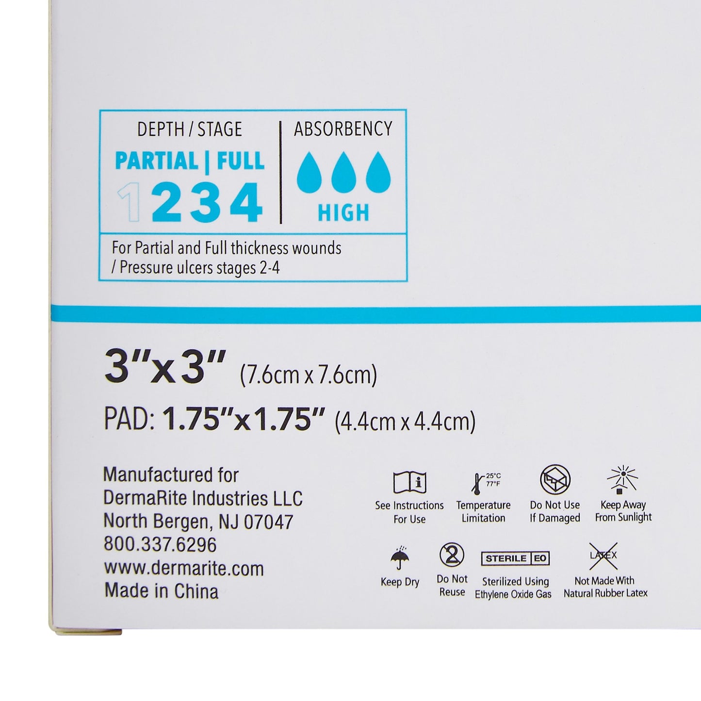 ComfortFoam™ Border Foam Dressing 3 X 3 Inch With Border Waterproof Backing Silicone Adhesive Square Sterile (946493_EA)