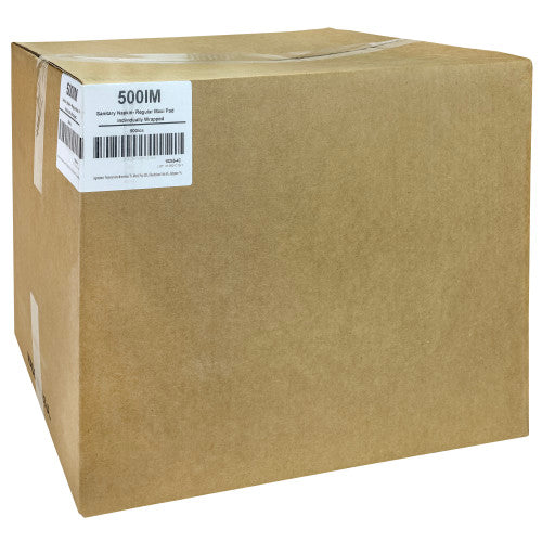 Hospeco® Generic Packaged Bulk Maxi Pads, White, Regular Absorbency, 500/Case (HOS500IM)