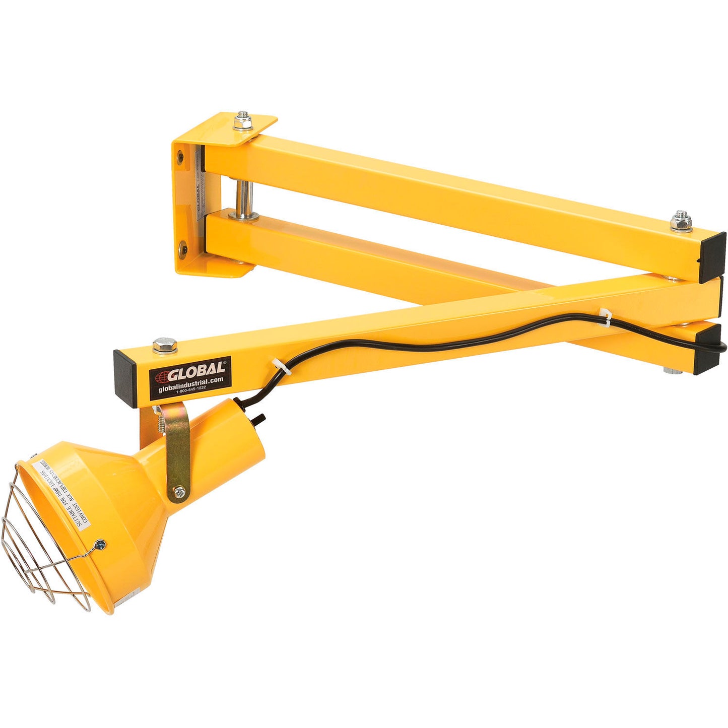 Global Industrial Double Arm Dock Light w/ Screw-In Base, 40" Reach, Par38 Bulb Compatible (WB501753)