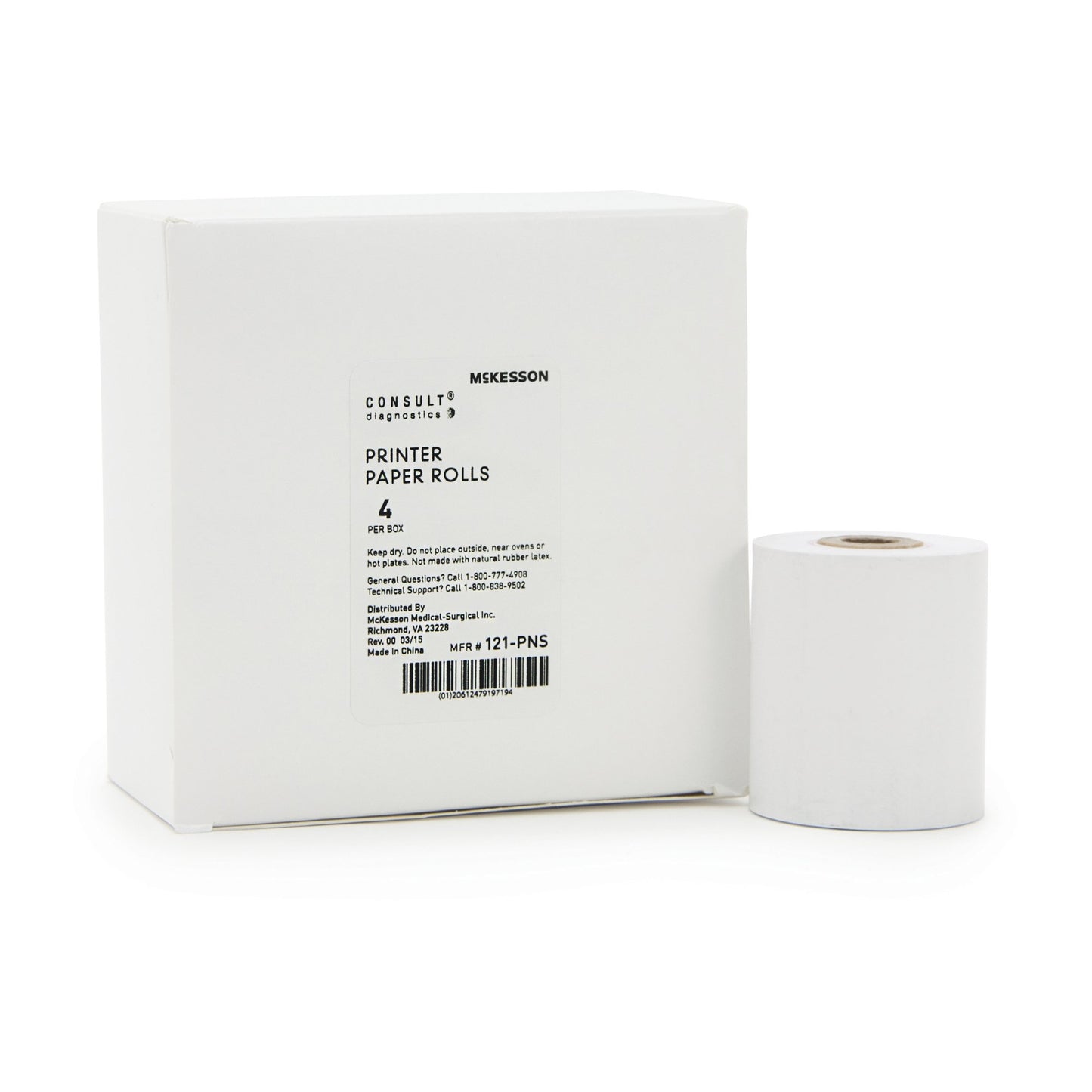 McKesson Consult™ Printer Paper Rolls McKesson 120 or U120 Ultra Urine Analyzer (976924_CS)