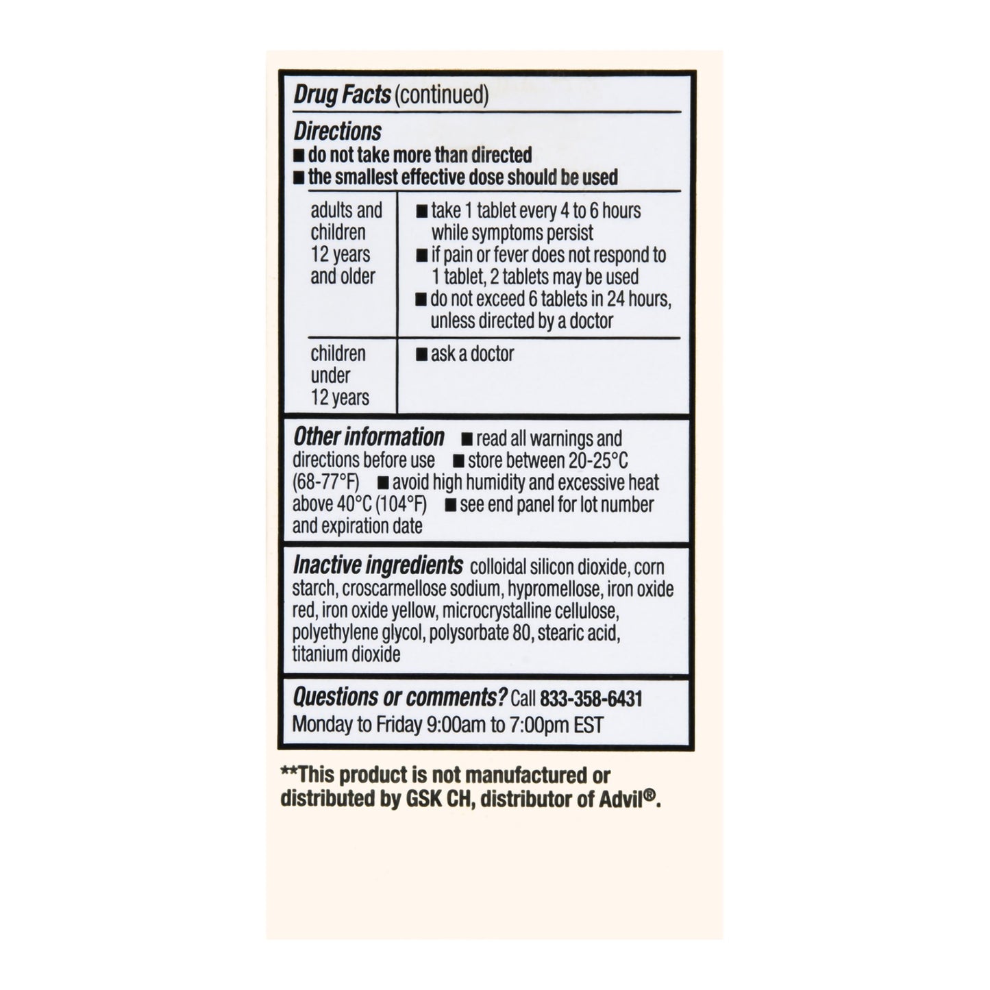Foster & Thrive™ Pain Relief 200 mg Strength Ibuprofen Tablet 100 per Bottle (1238906_BT)
