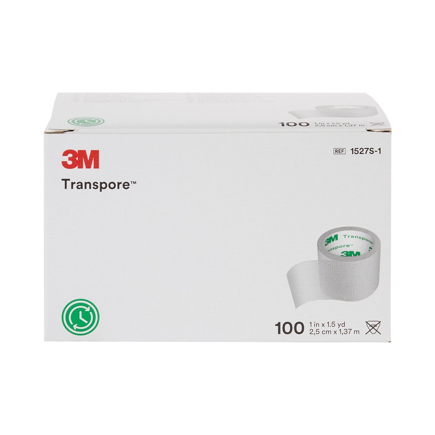 3M™ Transpore™ Medical Tape Transparent 1 Inch X 1-1/2 Yard Plastic NonSterile (6188_CS)