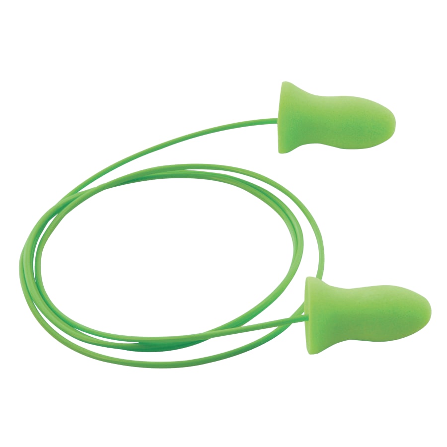 Moldex Meteors™ Disposable Earplugs, Foam, Green, Corded (507-6970)