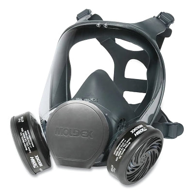 Moldex 9000 Series Reusable Full Face Respirator, Small, Airborne Particles/Gases/Vapors, Thermoplastic Elastomer (507-9001)