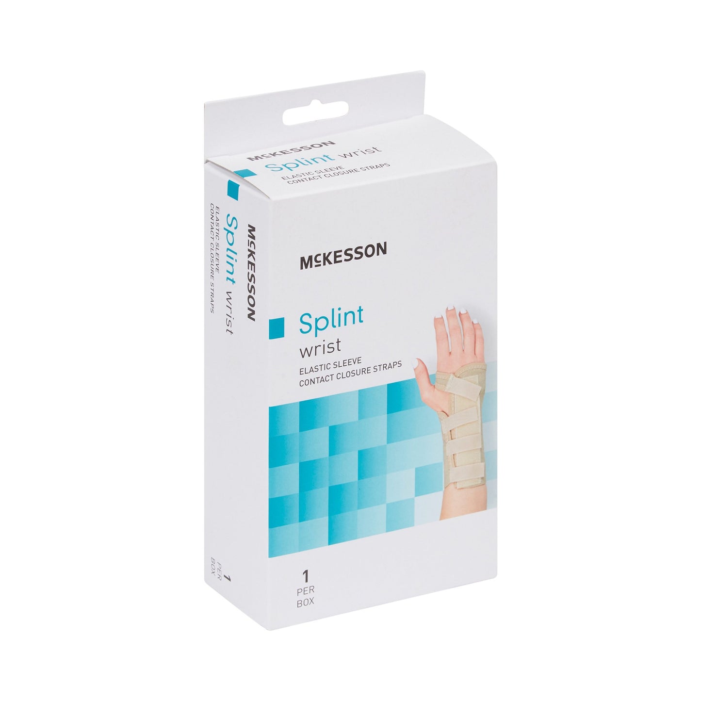 McKesson Wrist Brace Low Profile / Contoured / Wraparound Aluminum / Cotton / Elastic Right Hand Beige Medium (1159155_EA)