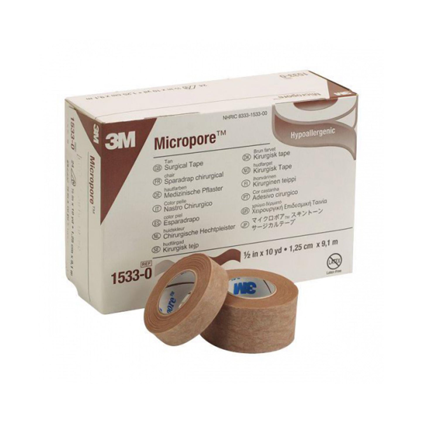 3M™ Micropore™ Medical Tape Tan 1/2 Inch X 10 Yard Paper NonSterile (5838_CS)