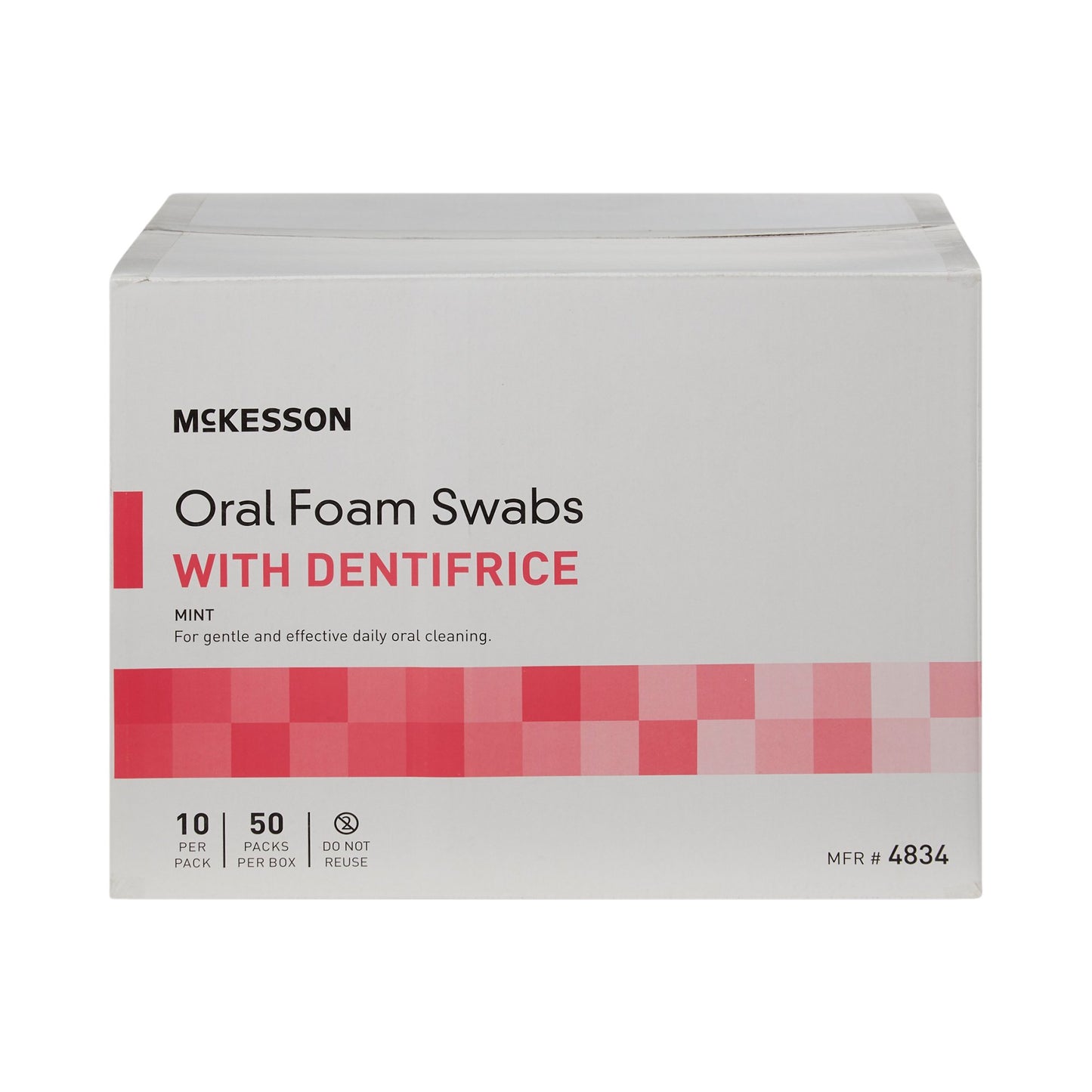 McKesson Oral Swab Dentifrice Foam Tip 10 per Pack (862155_BX)