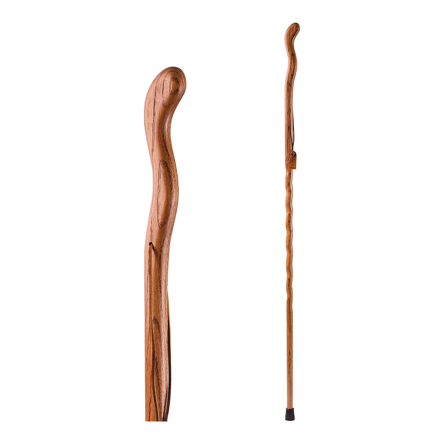 Brazos™ Twisted Fitness Walker Walking Stick Wood 58 Inch Height Red (1229042_EA)