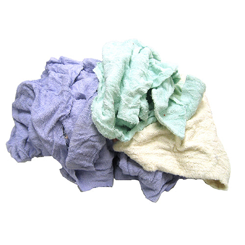 TASKBrand® Reclaimed Terry Towel & Robe Rags, 25lbs (HOS515-25)