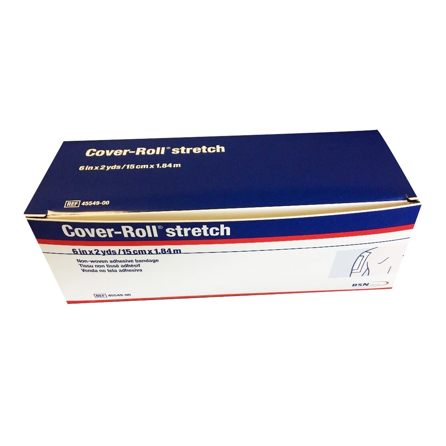 Cover-Roll® Stretch Dressing Retention Tape with Liner White 6 Inch X 2 Yard Nonwoven Polyester NonSterile (184340_EA)