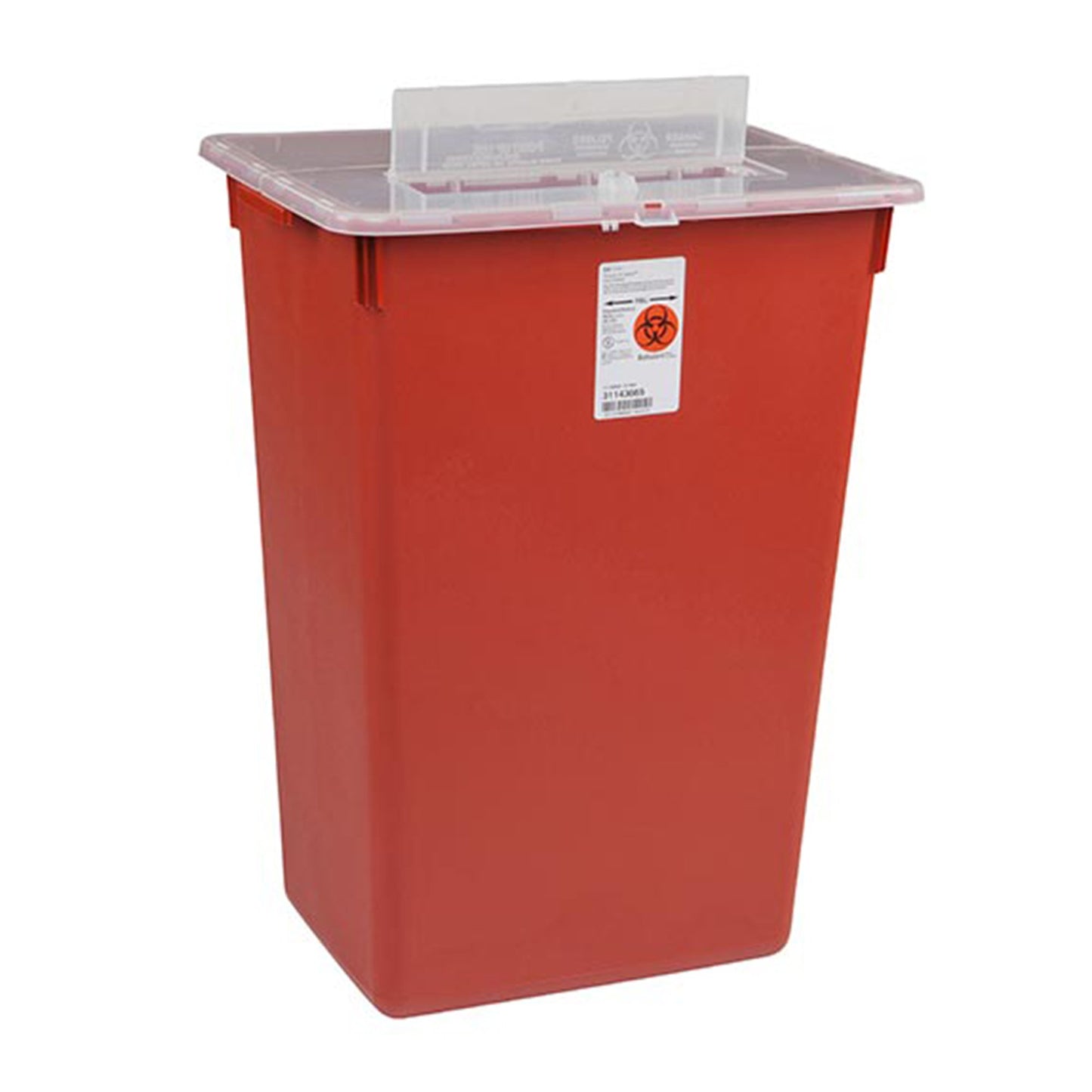 Sharps-A-Gator™ Sharps Container Red Base 15-1/2 H X 21-1/2 W X 12 D Inch Horizontal Entry 10 Gallon (222861_EA)