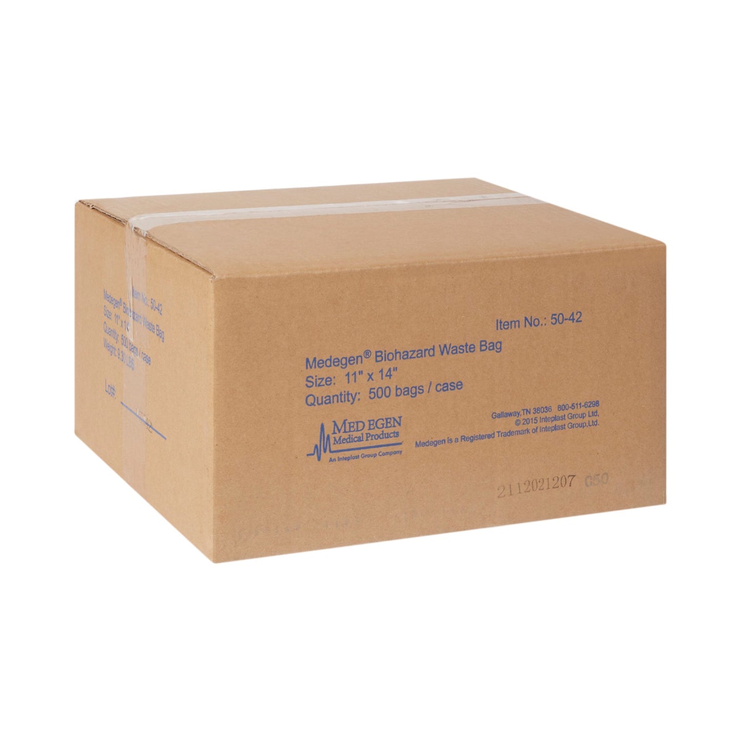 McKesson Biohazard Waste Bag Biohazard Symbol / Infectious Waste 1 to 3 gal. Red 11 X 14 Inch (223411_CS)