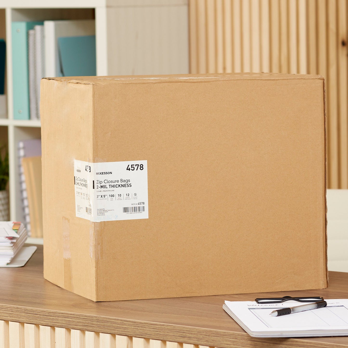 McKesson Reclosable Bag 3 X 5 Inch Polyethylene Clear Zipper Closure (890534_PK)