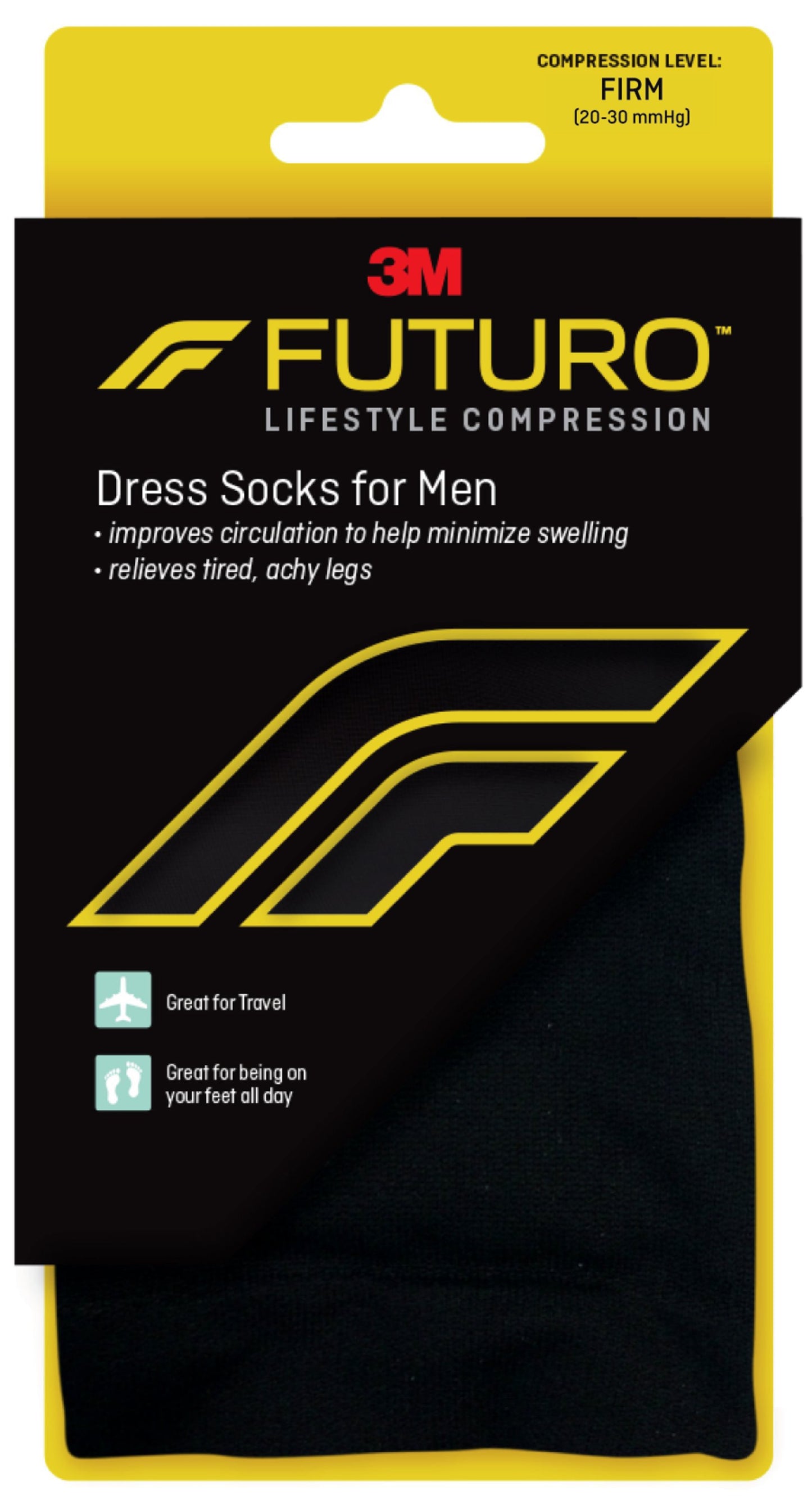 3M™ Futuro™ Compression Socks Knee High Medium Black Closed Toe (1084267_PR)