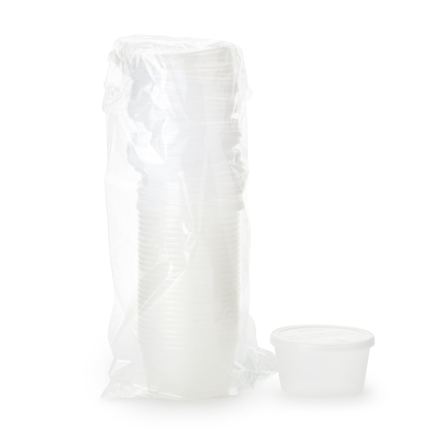 Dawn Mist® Denture Cup 8 oz. Clear Snap-On Lid Single Patient Use (626309_CS)