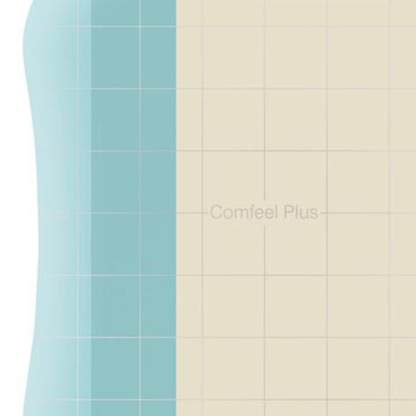 Comfeel® Plus Hydrocolloid Dressing Film Backing 4 X 4 Inch Square Hydrocolloid / Sodium Carboxymethylcellulose (CMC) / Film (1124399_BX)