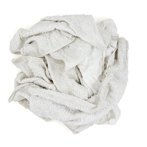 TASKBrand® Woven Economy Terry Rags, White, 15x17, 50lb Box (HOS537-50)