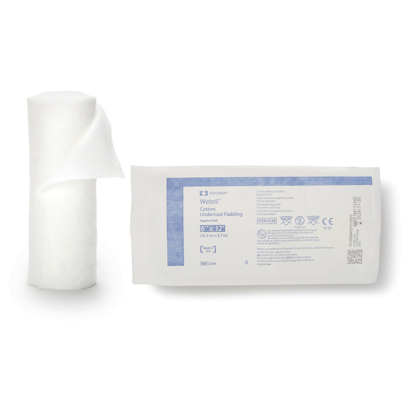Webril™ Cast Padding Undercast 6 Inch X 4 Yard Cotton Sterile (187159_RL)