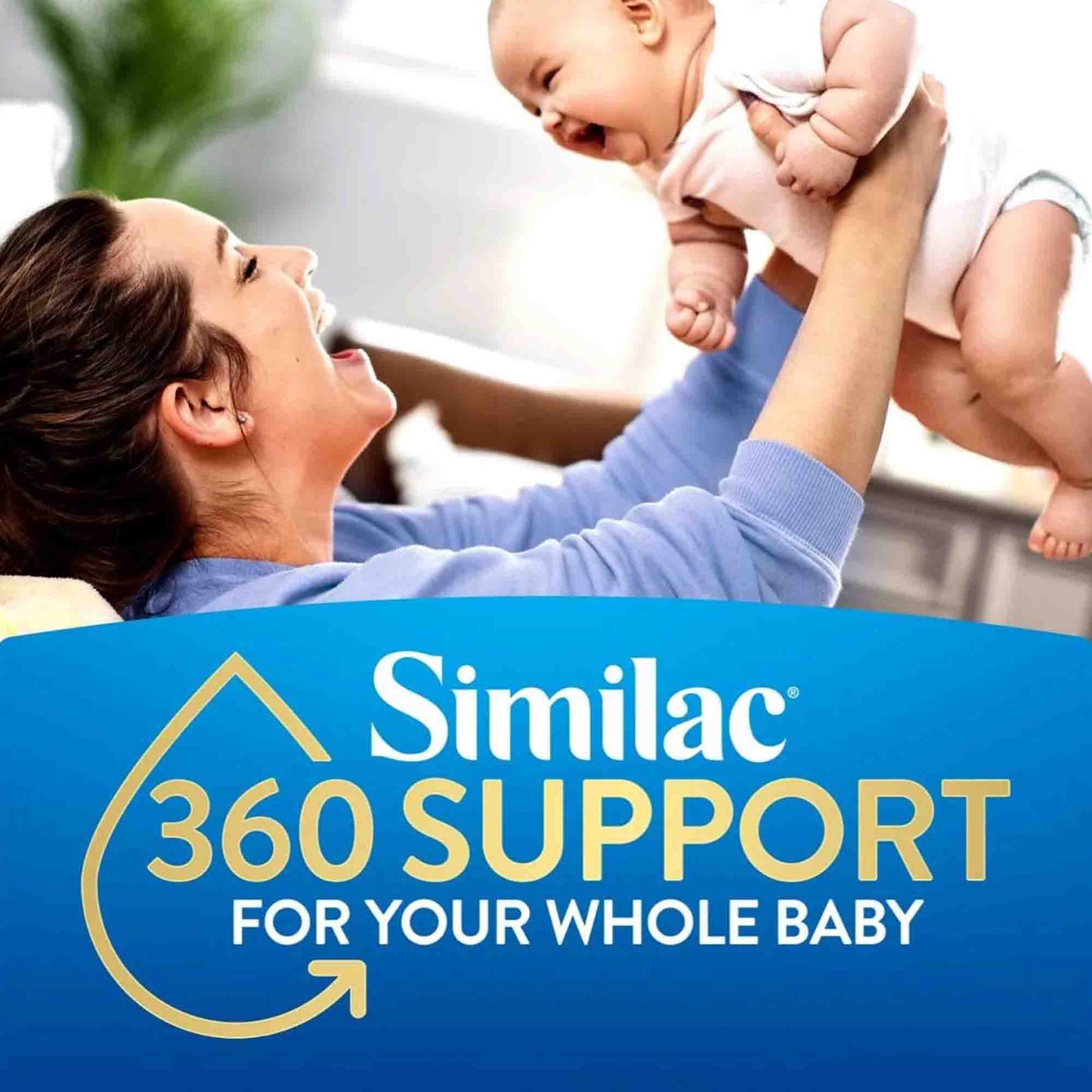 Similac® 360 Total Care® Infant Formula Unflavored 30.8 oz. Can Powder Iron (1230116_CT)