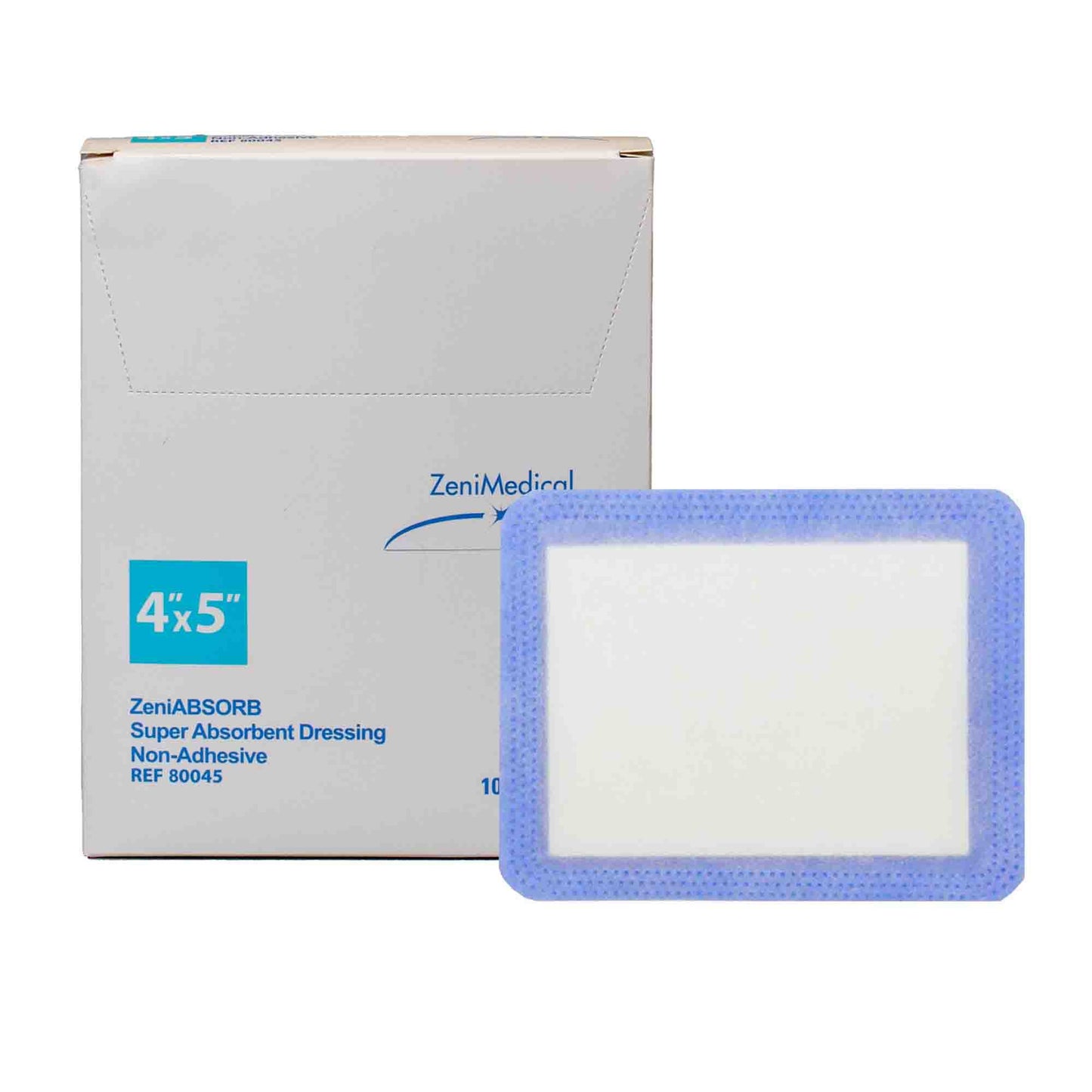 ZeniABSORB Super Absorbent Dressing 4 X 5 Inch Rectangle (1186730_BX)