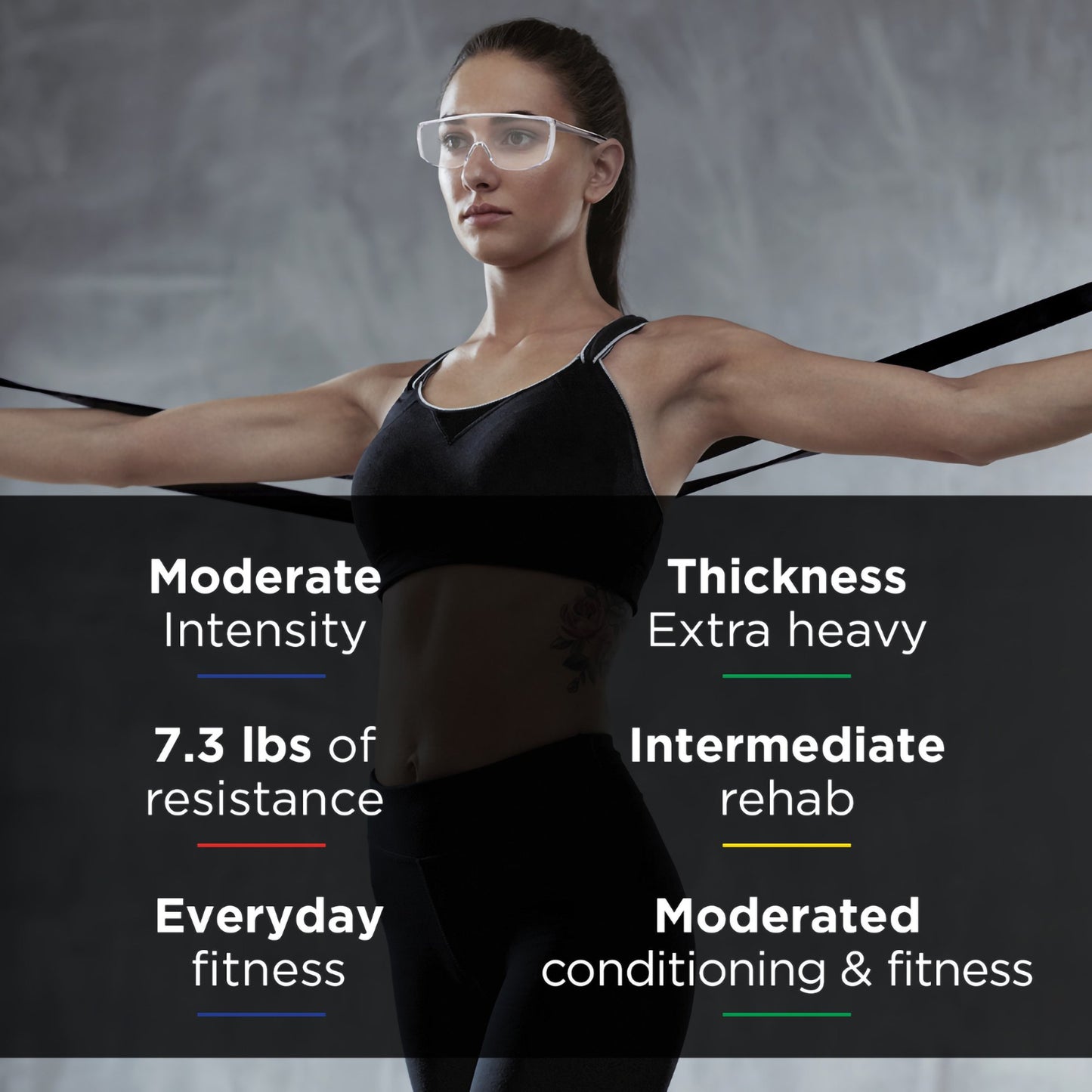 TheraBand® Exercise Resistance Band Black 6 Inch X 25 Yard X-Heavy Resistance (480034_EA)