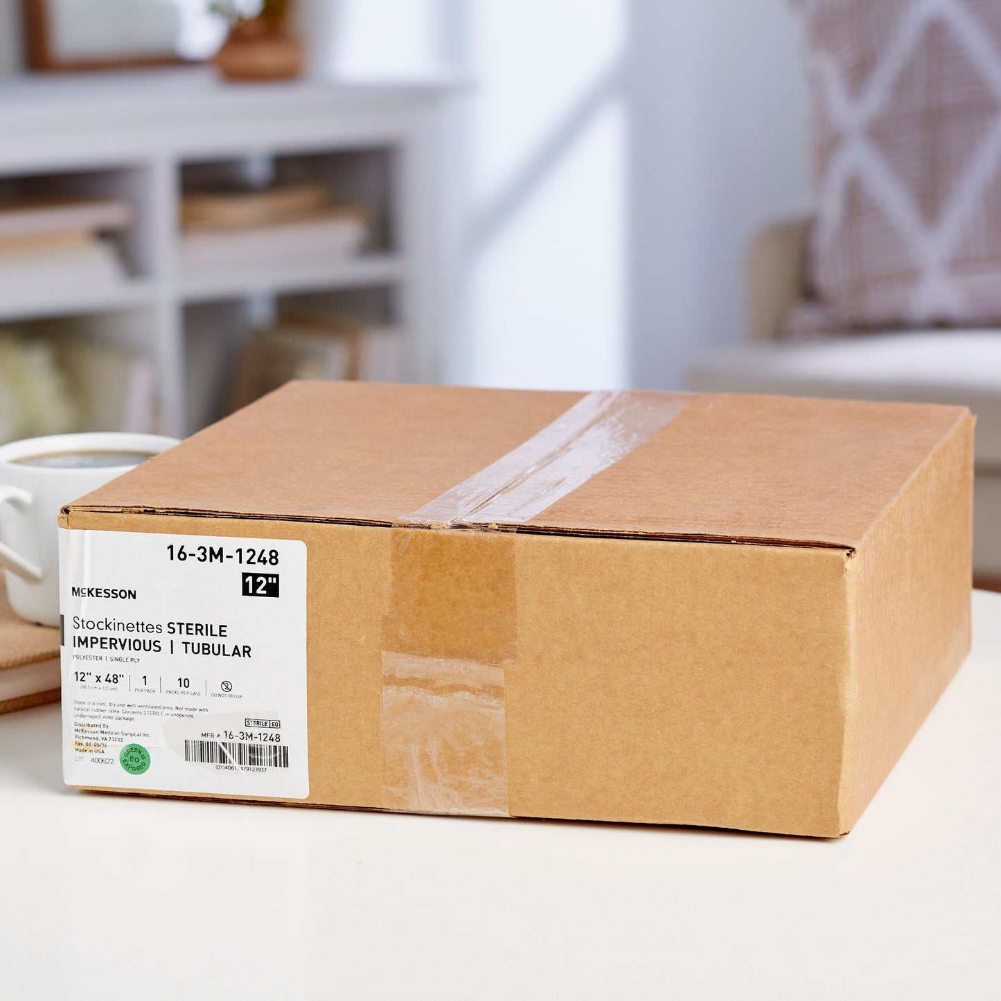 McKesson Surgical Stockinette Impervious / Tubular 12 W X 48 L Inch Sterile (460834_CS)