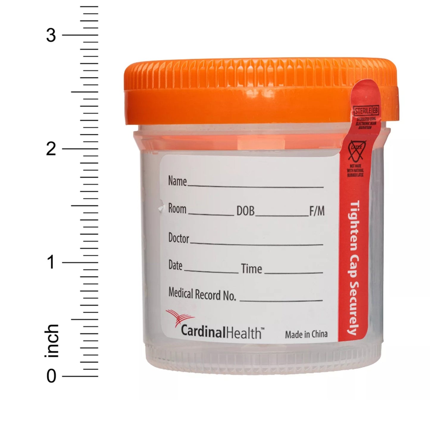 Cardinal Urine Specimen Container 53 X 62 mm 90 mL (3 oz.) Screw Cap Sterile (1153433_CS)