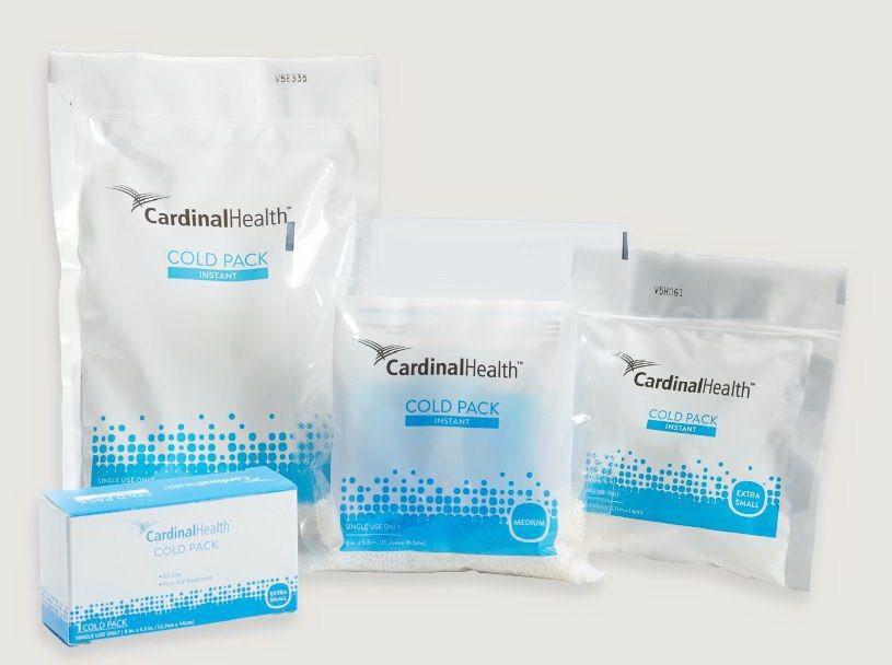 Cardinal Health™ Non-Sweat Instant Cold Pack General Purpose Large 6 X 9 Inch Plastic / Ammonium Nitrate / Water Disposable (1070183_CS)
