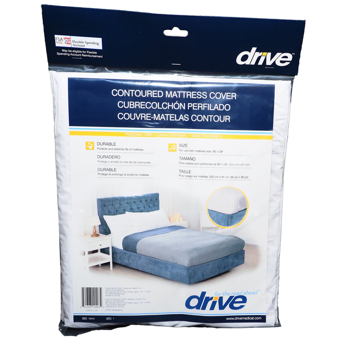 drive™ Mattress Cover 36 X 80 X 6 Inch Vinyl For Twin Sized Mattresses (579700_CS)