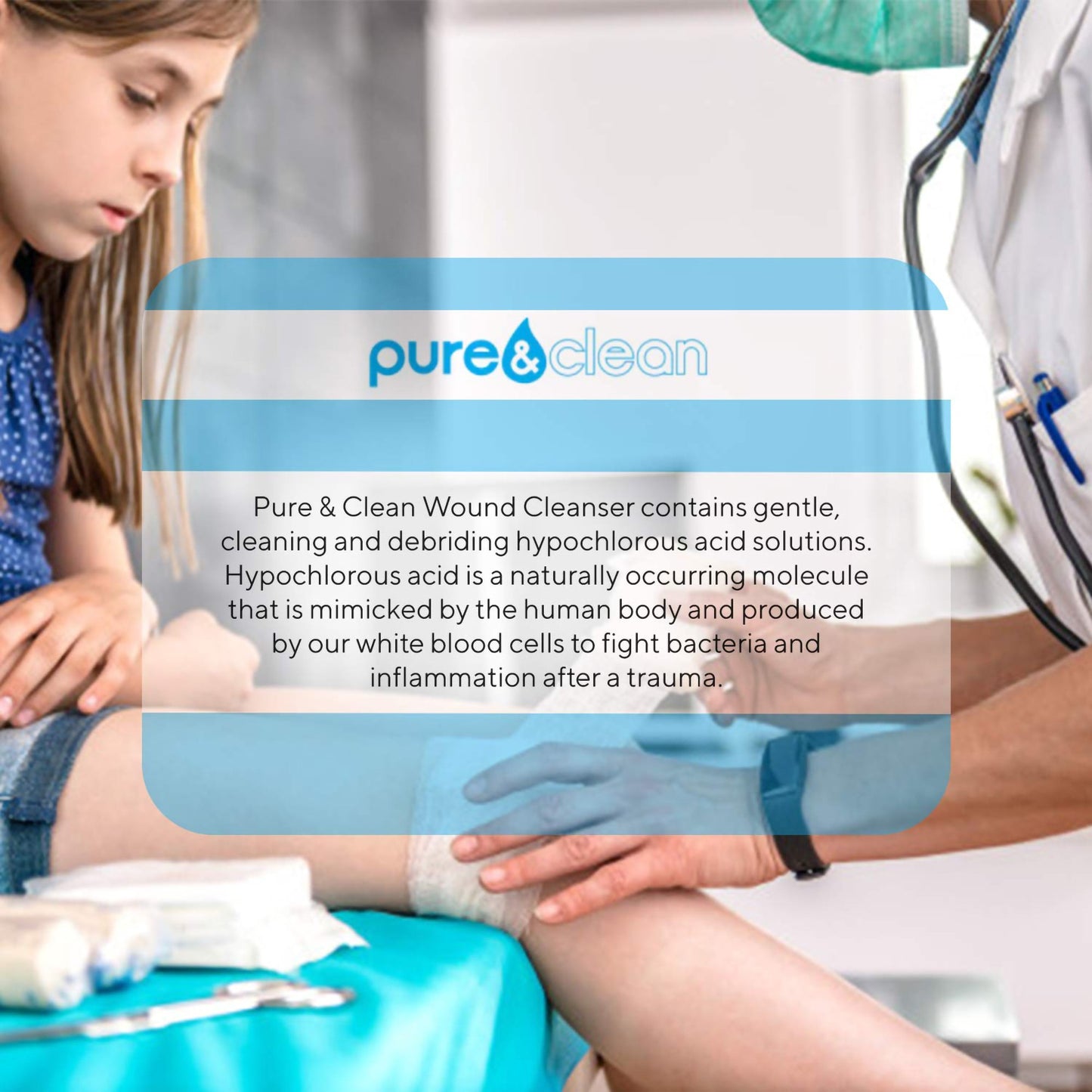 Pure&Clean® Wound Cleanser 8 oz. Spray Bottle NonSterile Antimicrobial (1046002_BT)